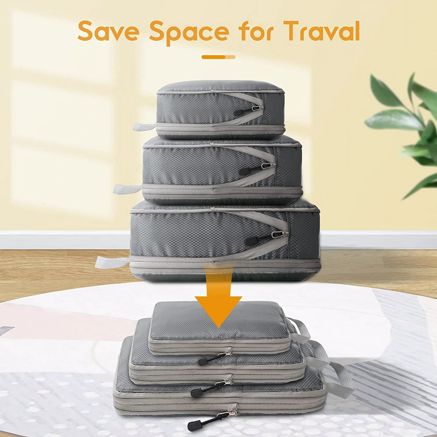 LITH 3-Piece Compression Packing Cubes Set