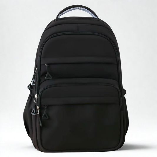 Lith 5-Pocket Oxford Nylon School & Commute Backpack – Deep Pink (31 x 45 x 23 cm)