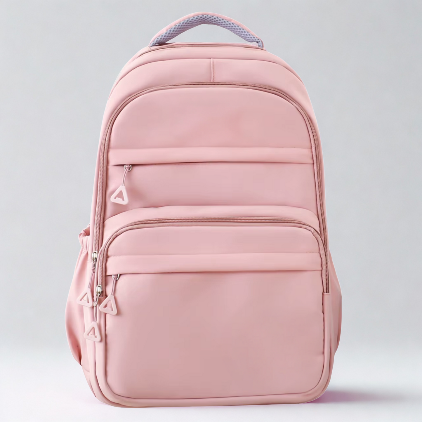 Lith 5-Pocket Oxford Nylon School & Commute Backpack – Deep Pink (31 x 45 x 23 cm)