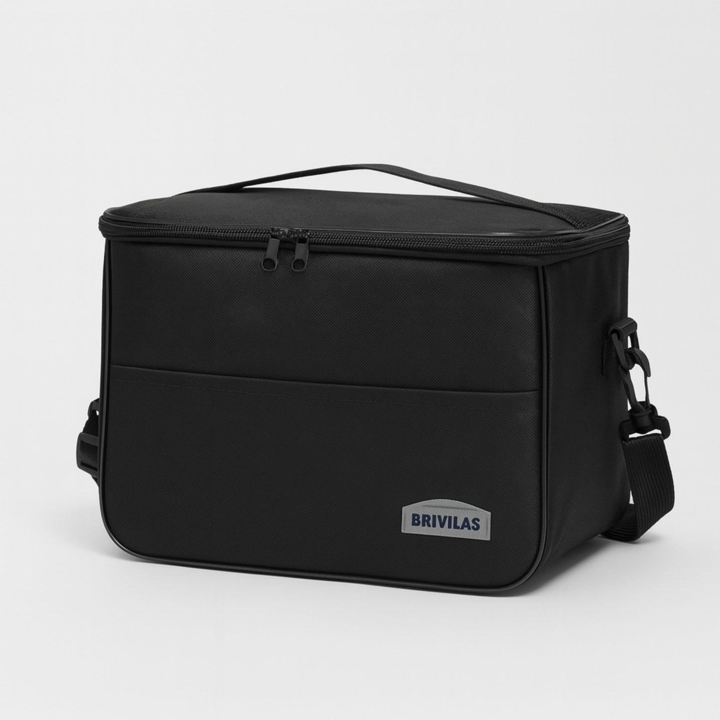 Thermal Foil-Insulated Large Square Lunch Cooler Bag with Strap