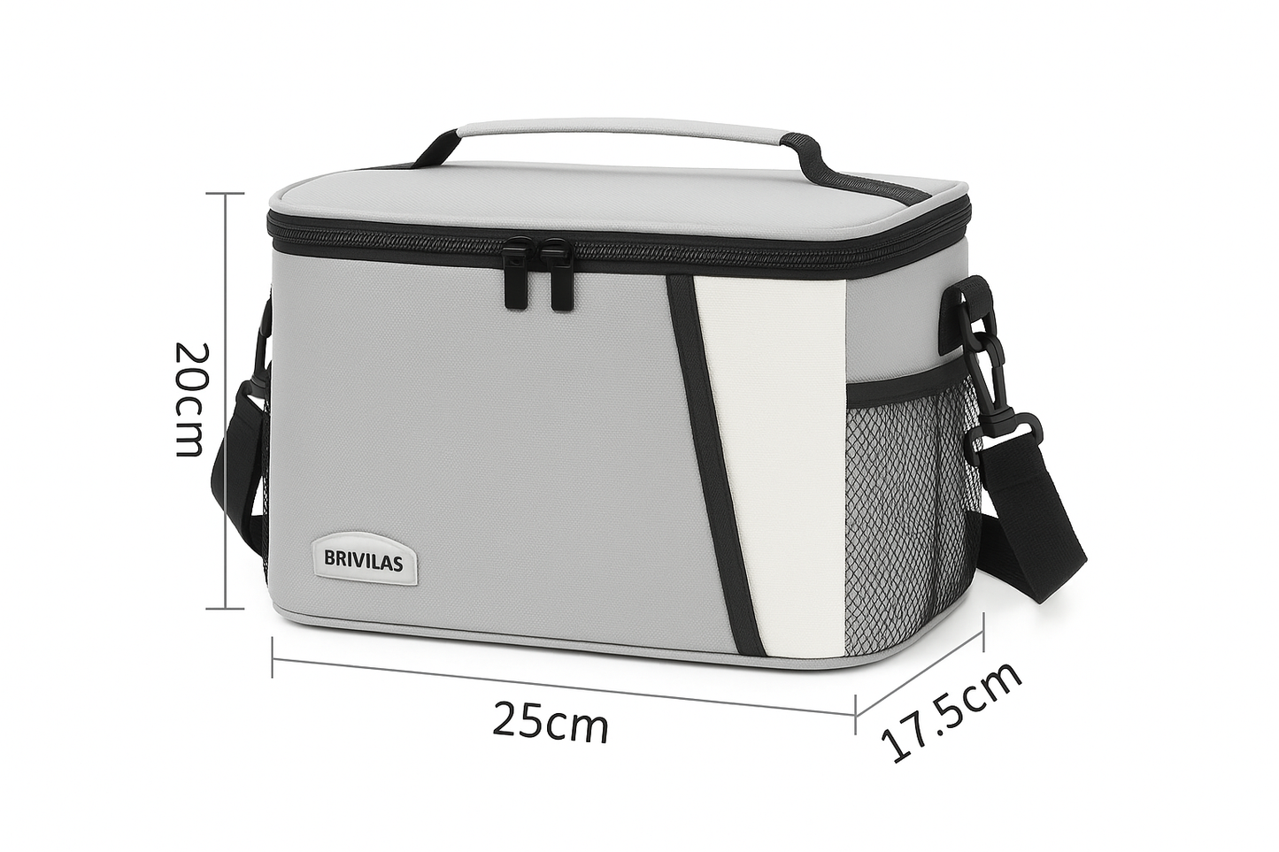 LITH Thermal Stripe Lunch Bag β Insulated Oxford Cooler Tote