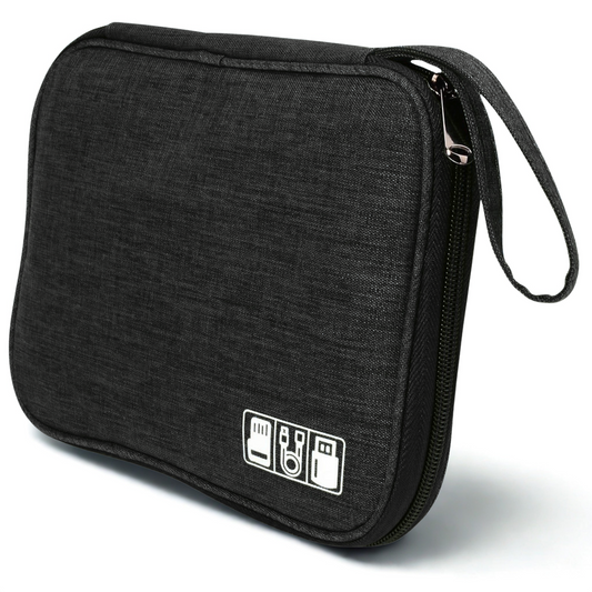 Cable Organizer Bag – Travel Essentials Electronics Organizer with Handle