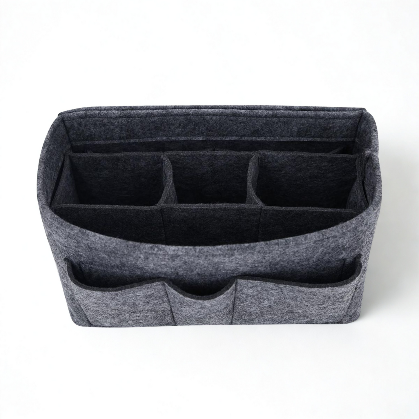 2-in-1 Handbag Organizer Insert – Lightweight Felt Tote Bag Organizer with Removable Pouch