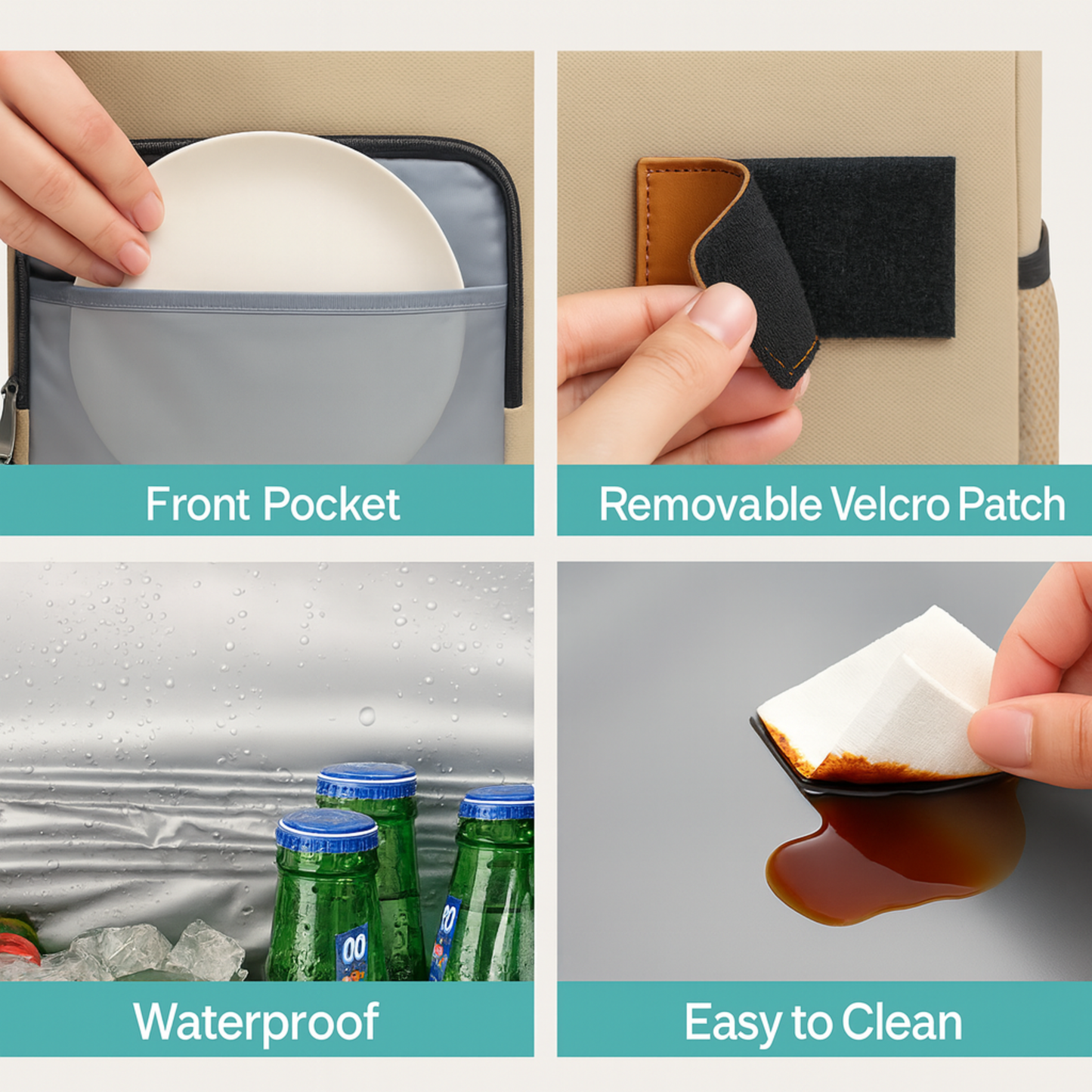 LITH 18L Insulated Cooler Backpack – Large Capacity Hot & Cold Lunch Bag