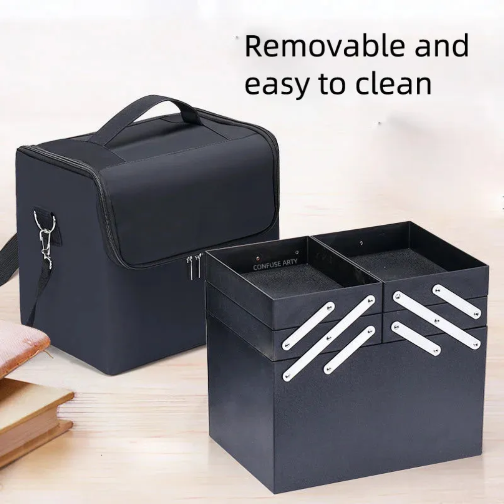 Makeup & Nail Beauty Travel Organizer Case