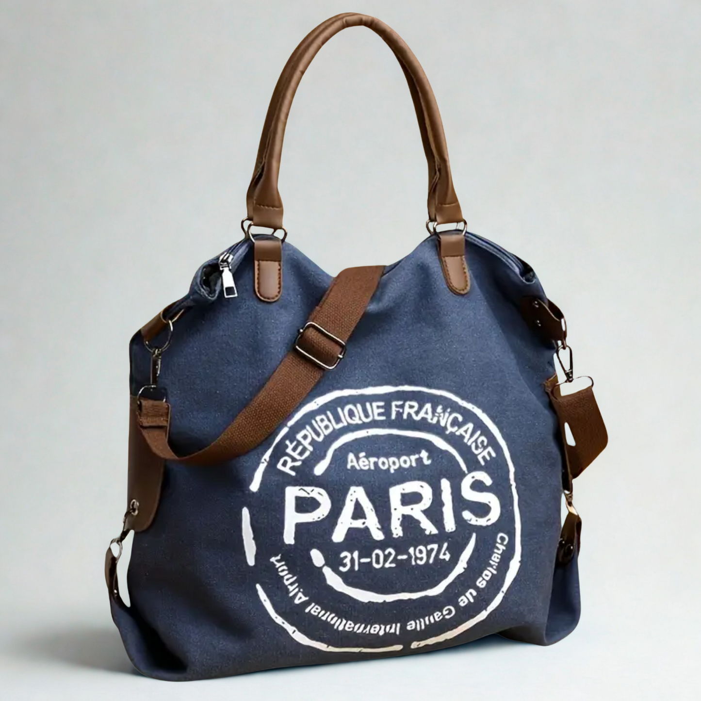 Splendid Large Vintage Canvas Tote Handbag