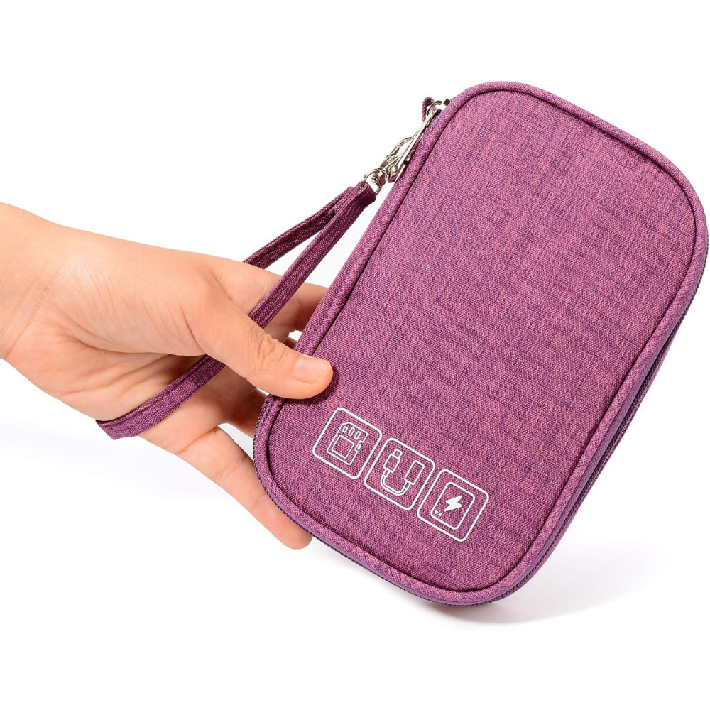Portable Waterproof Cable Organizer Pouch – Travel USB & Electronics Charger Bag