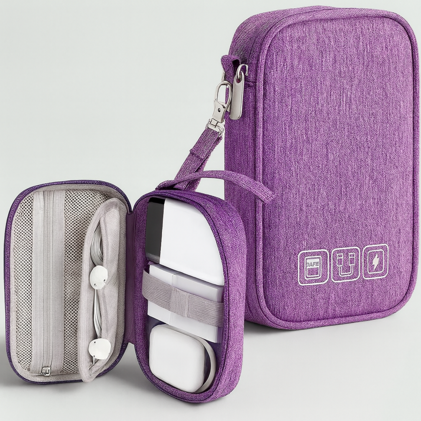 Portable Waterproof Cable Organizer Pouch – Travel USB & Electronics Charger Bag