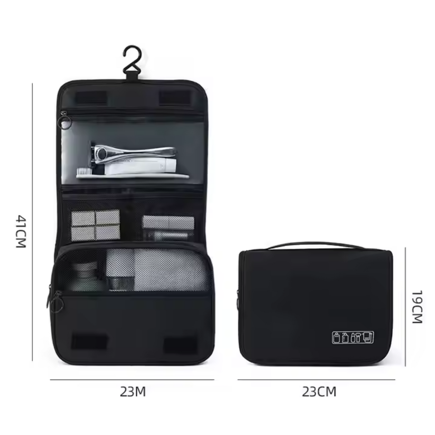 Waterproof Hanging Travel Toiletry & Makeup Shower Bag