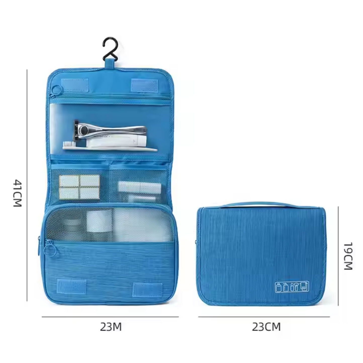 Waterproof Hanging Travel Toiletry & Makeup Shower Bag