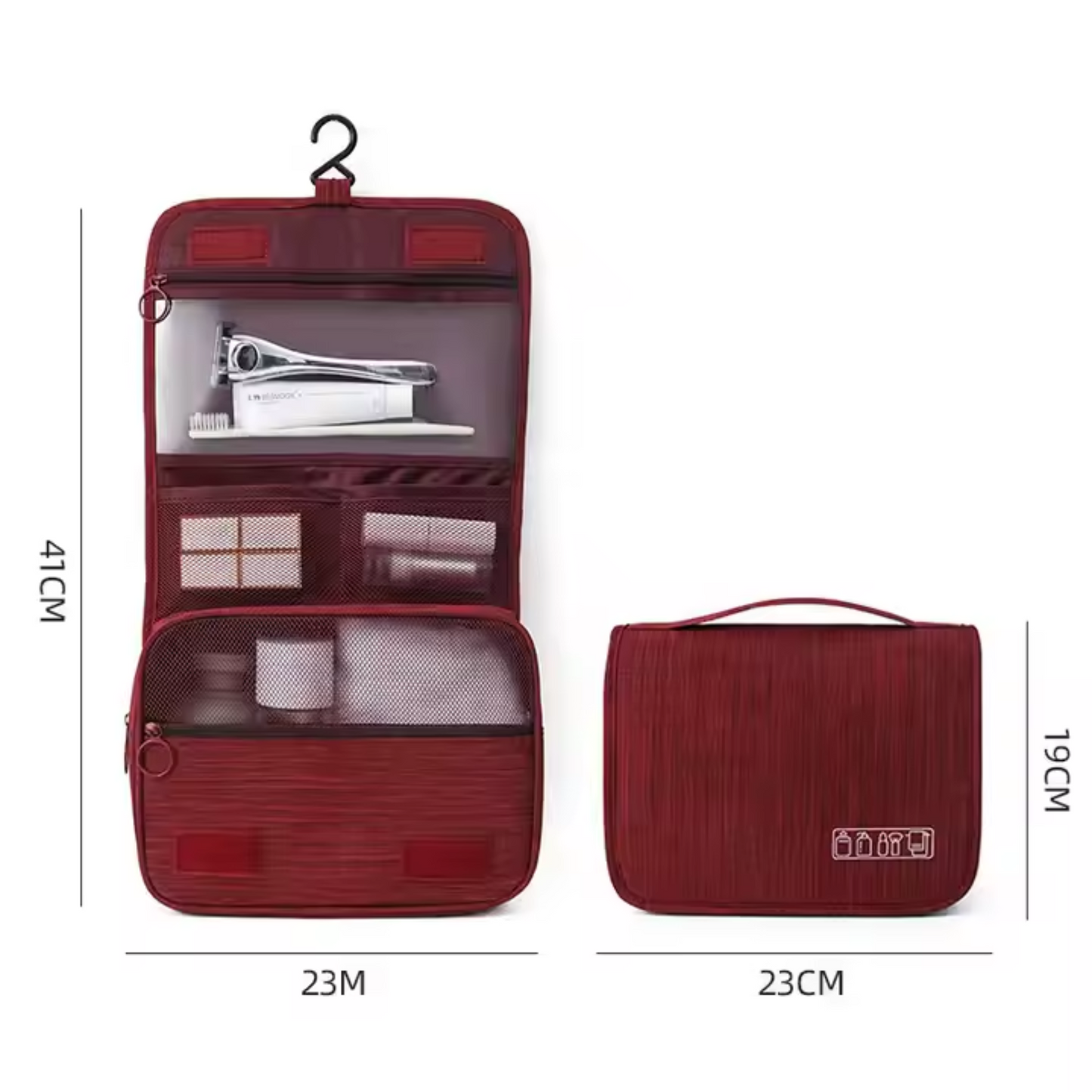 Waterproof Hanging Travel Toiletry & Makeup Shower Bag