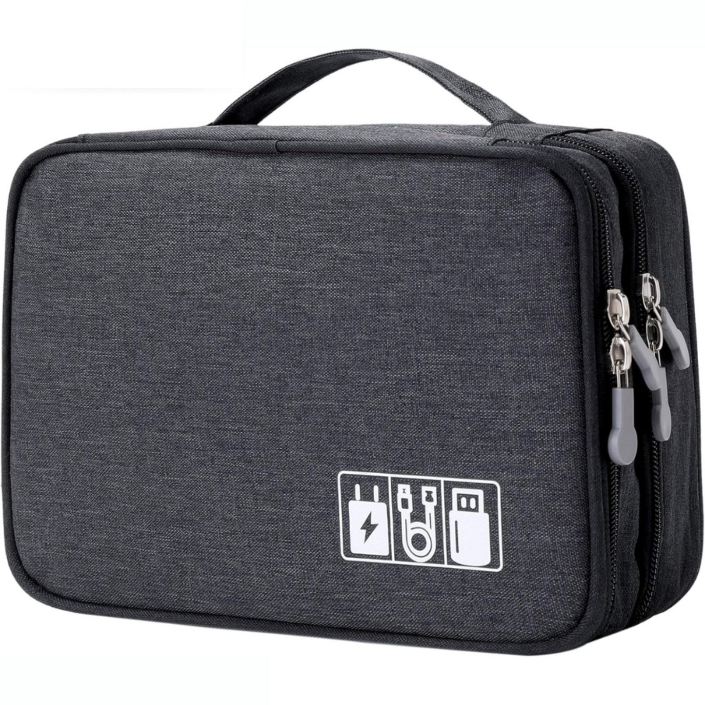 Double Layer Travel Electronics Accessories Organizer Bag