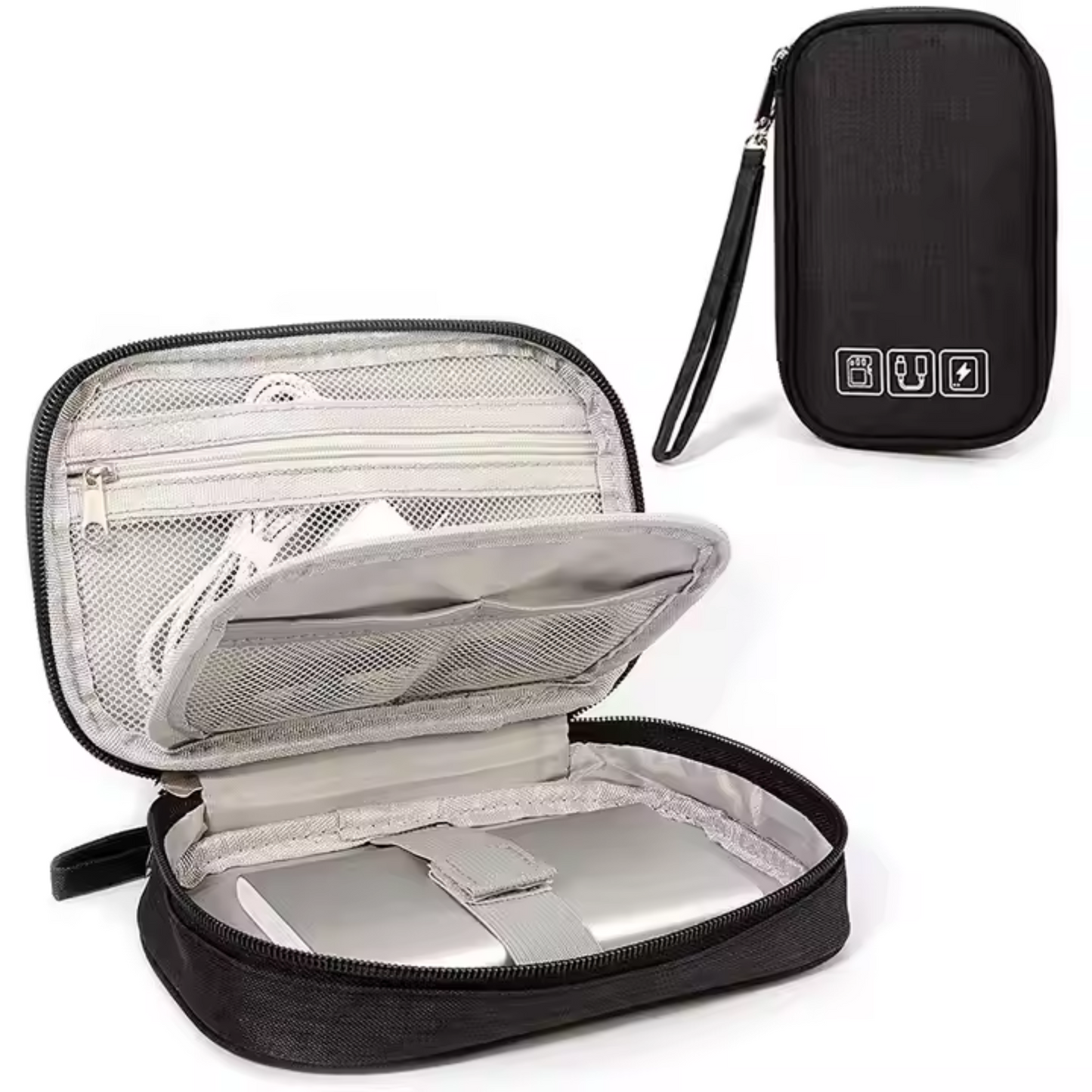 Portable Waterproof Cable Organizer Pouch – Travel USB & Electronics Charger Bag
