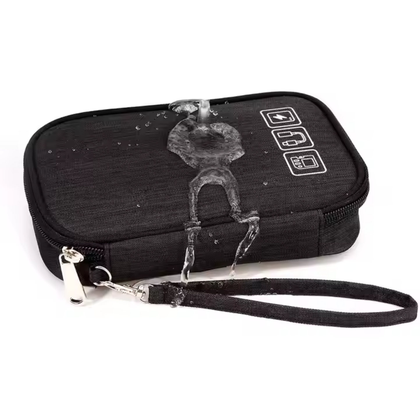Portable Waterproof Cable Organizer Pouch – Travel USB & Electronics Charger Bag