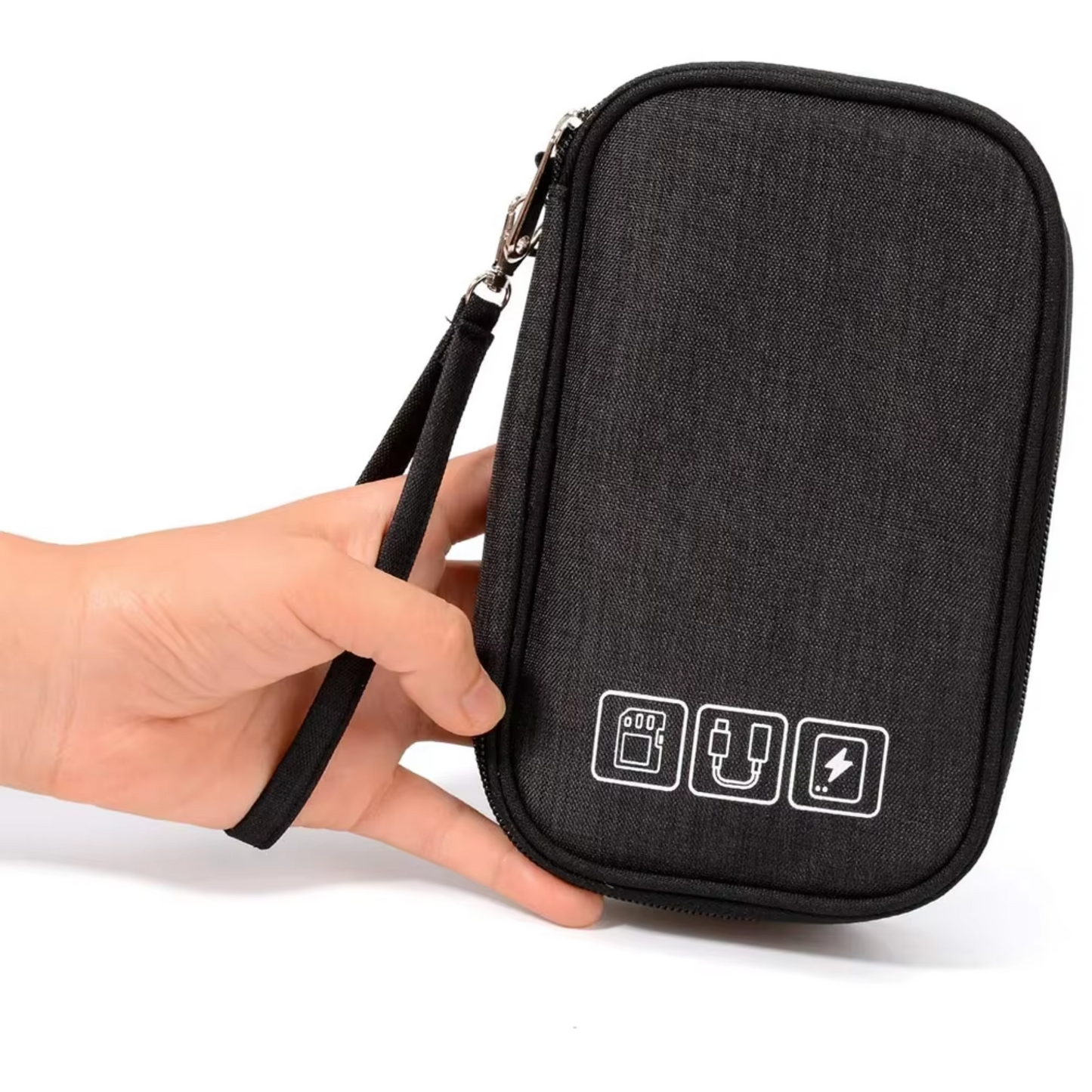 Portable Waterproof Cable Organizer Pouch – Travel USB & Electronics Charger Bag
