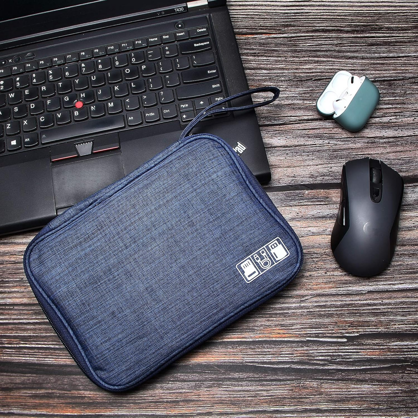 Cable Organizer Bag – Travel Essentials Electronics Organizer with Handle