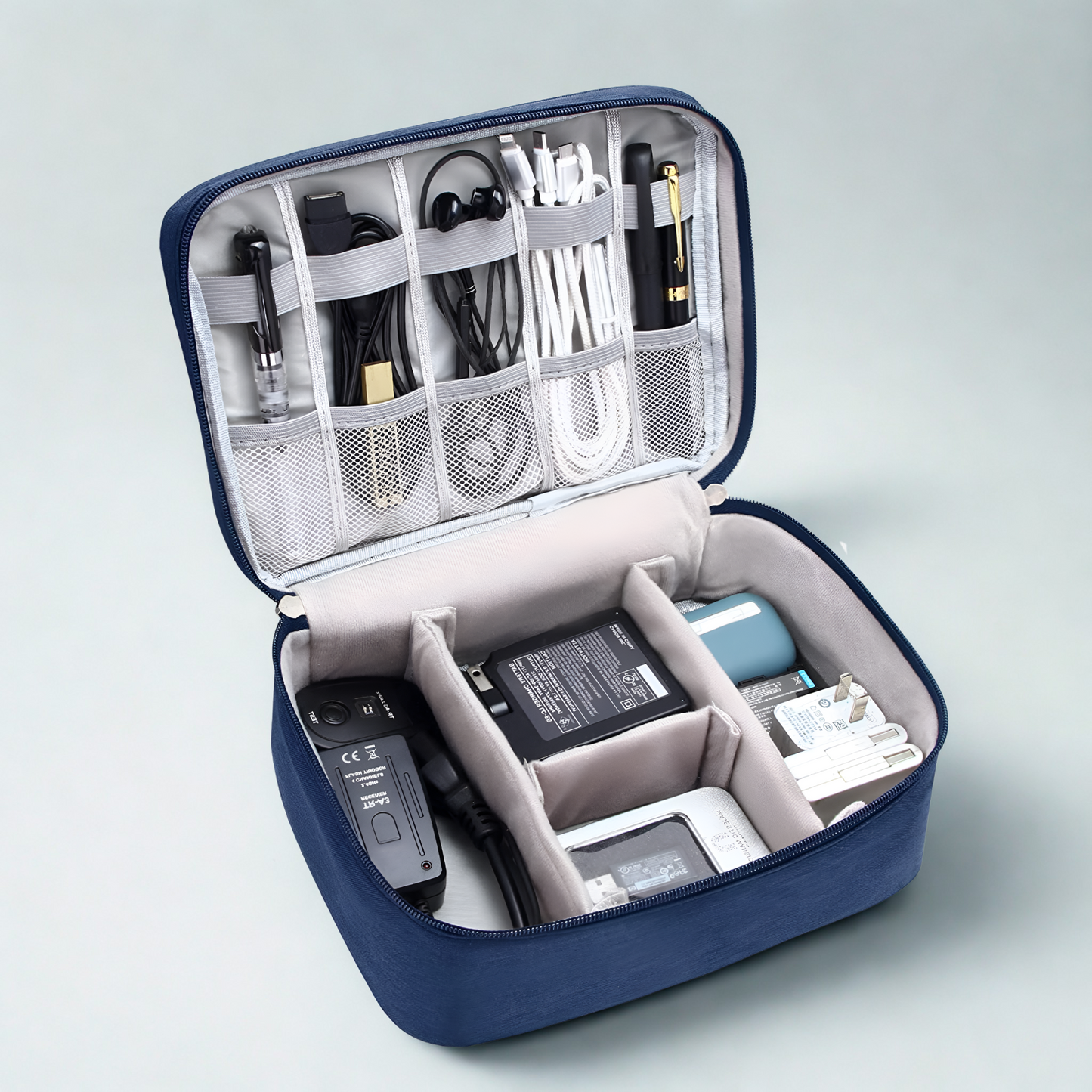 Travel Universal Accessories Organizer Bag – Waterproof Electronics Storage Case for Cables, Chargers & Tech Essentials