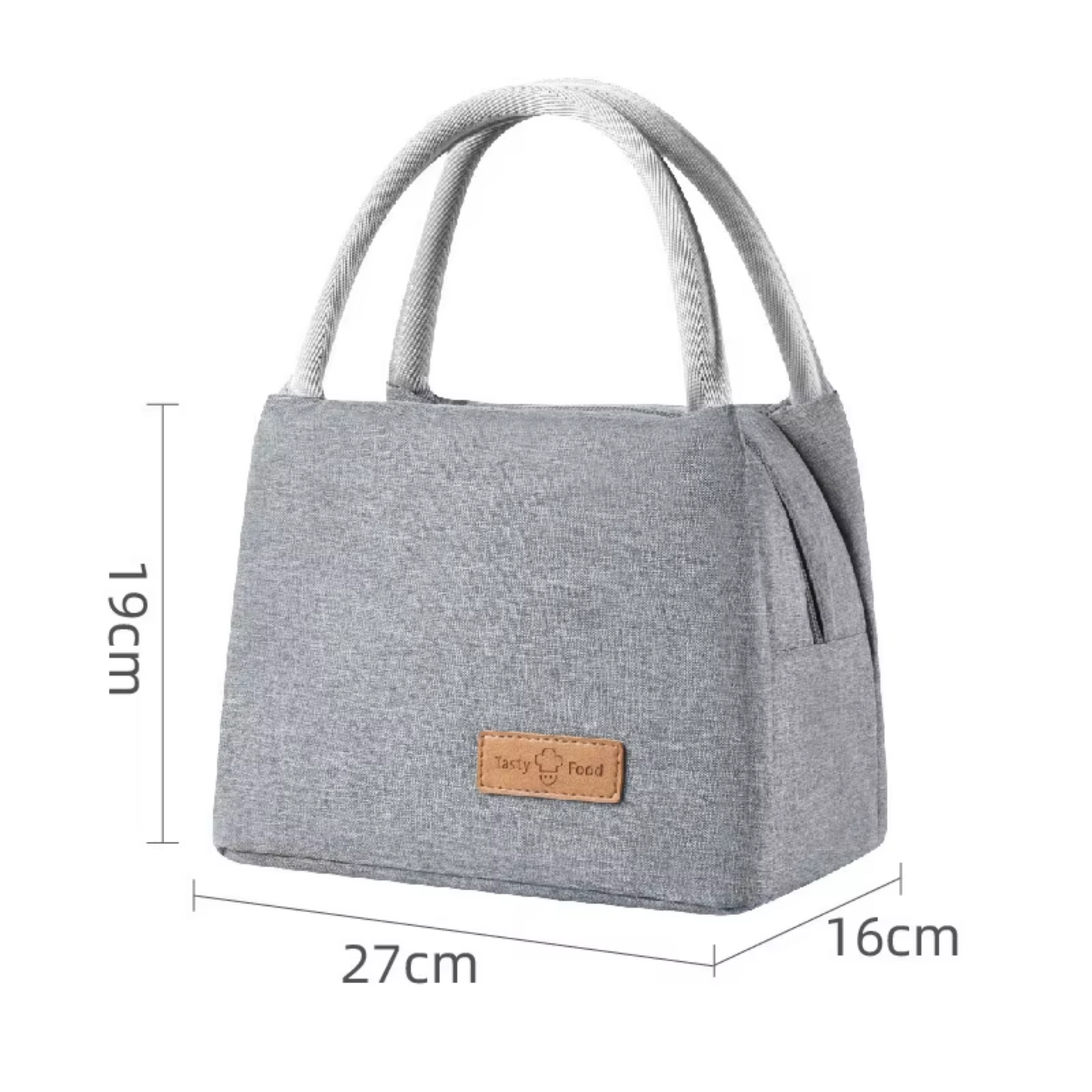 Tasty Food Plain Foil Insulated Lunch Bag