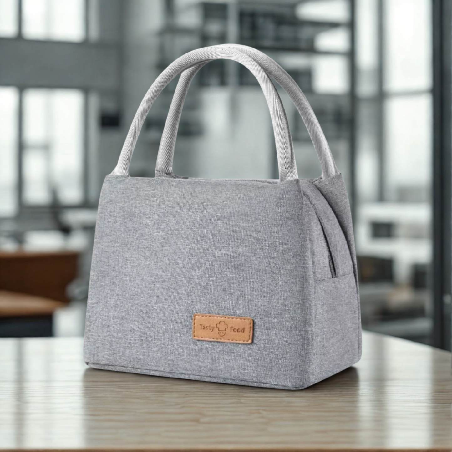 Tasty Food Plain Foil Insulated Lunch Bag