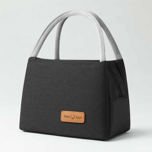 Tasty Food Plain Foil Insulated Lunch Bag