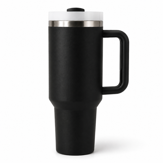 LITH 1200ml Insulated Tumbler with Handle & Straw — Leakproof Stainless Steel Travel Mug