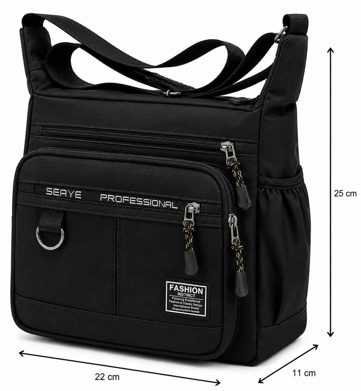Multi-Pocket Crossbody Shoulder Bag | Water-Resistant Everyday Organiser