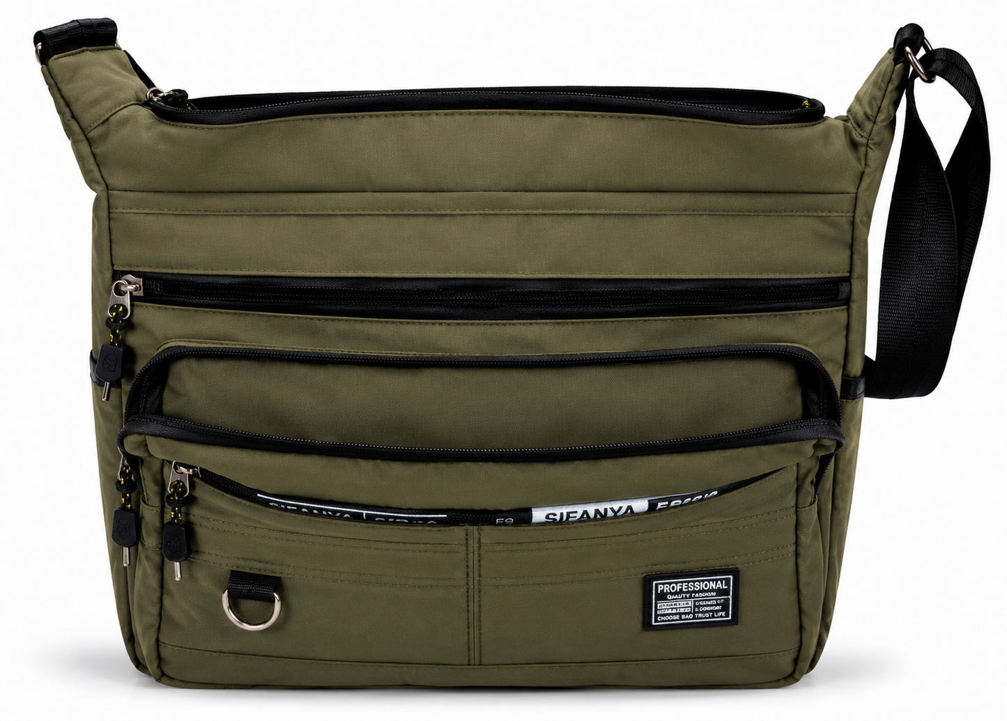 Multi-Pocket Crossbody Shoulder Bag | Water-Resistant Everyday Organiser