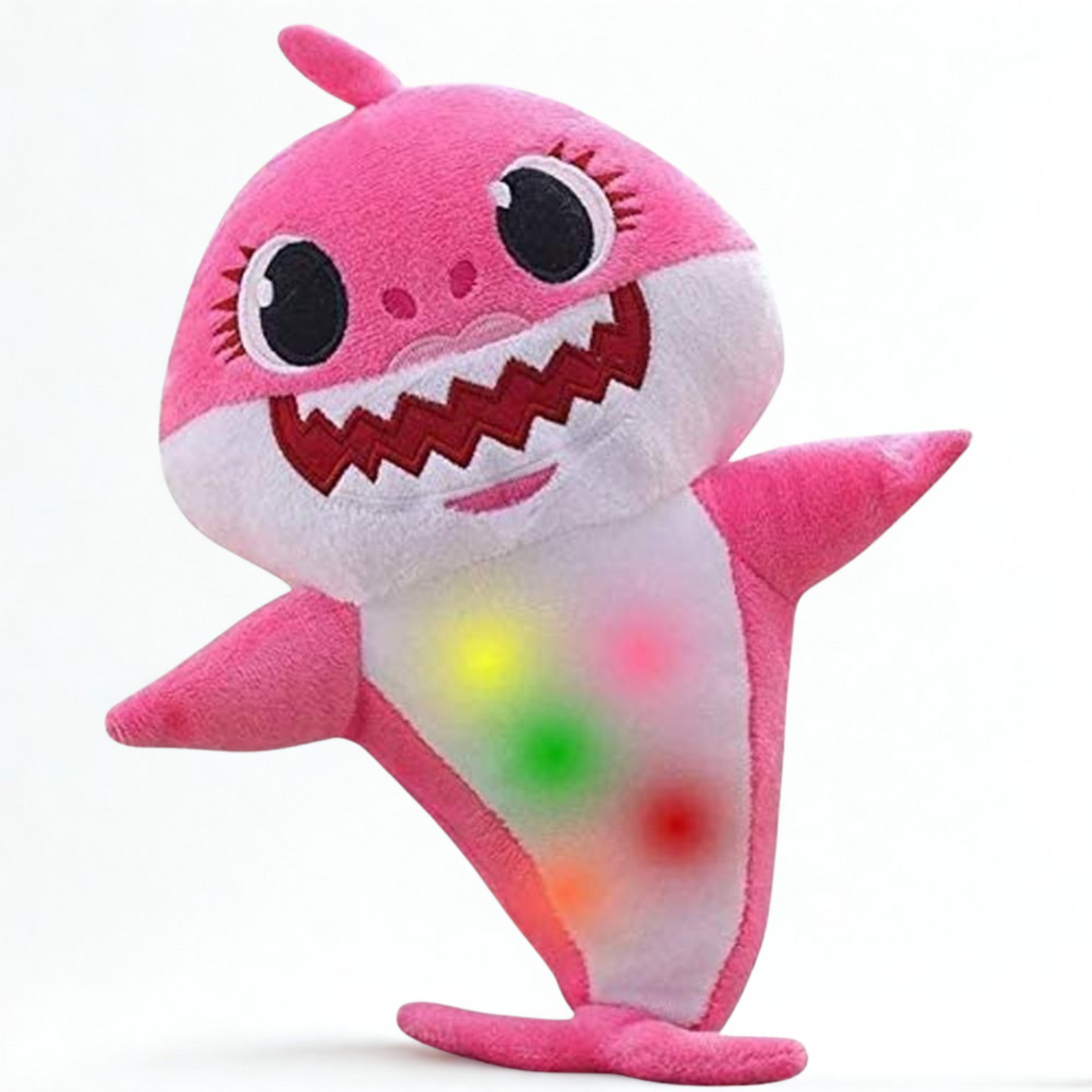 Baby Shark Soft Singing Light Up Plush Toy – Cuddly Musical Shark with Lights (26cm)
