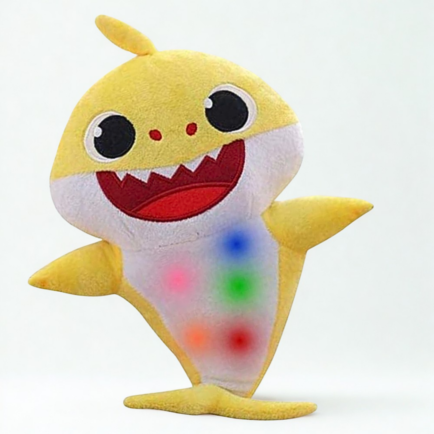 Baby Shark Soft Singing Light Up Plush Toy – Cuddly Musical Shark with Lights (26cm)