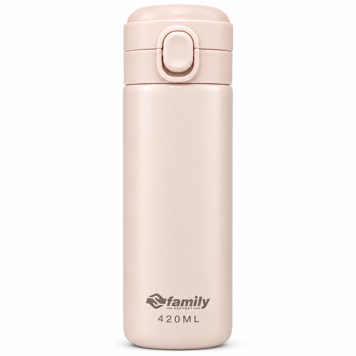 LITH 420ml Kids Insulated Water Bottle – Stainless Steel Flask with Push-Button Lid