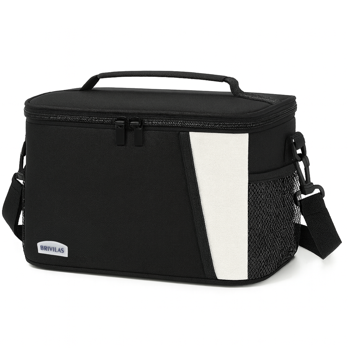 LITH Thermal Stripe Lunch Bag – Insulated Oxford Cooler Tote