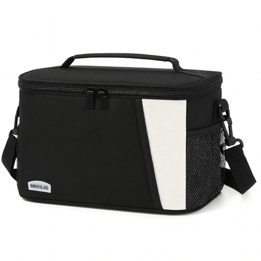LITH Thermal Stripe Lunch Bag – Insulated Oxford Cooler Tote