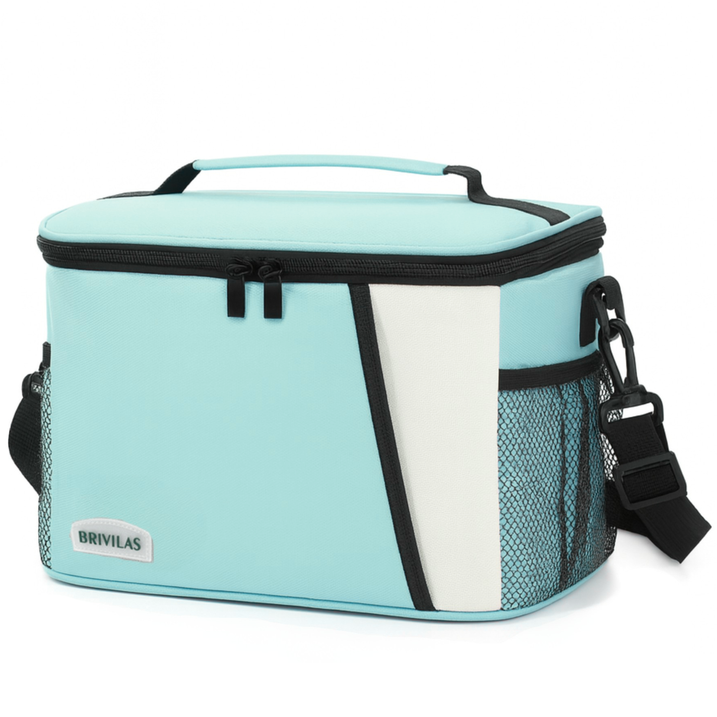 LITH Thermal Stripe Lunch Bag – Insulated Oxford Cooler Tote