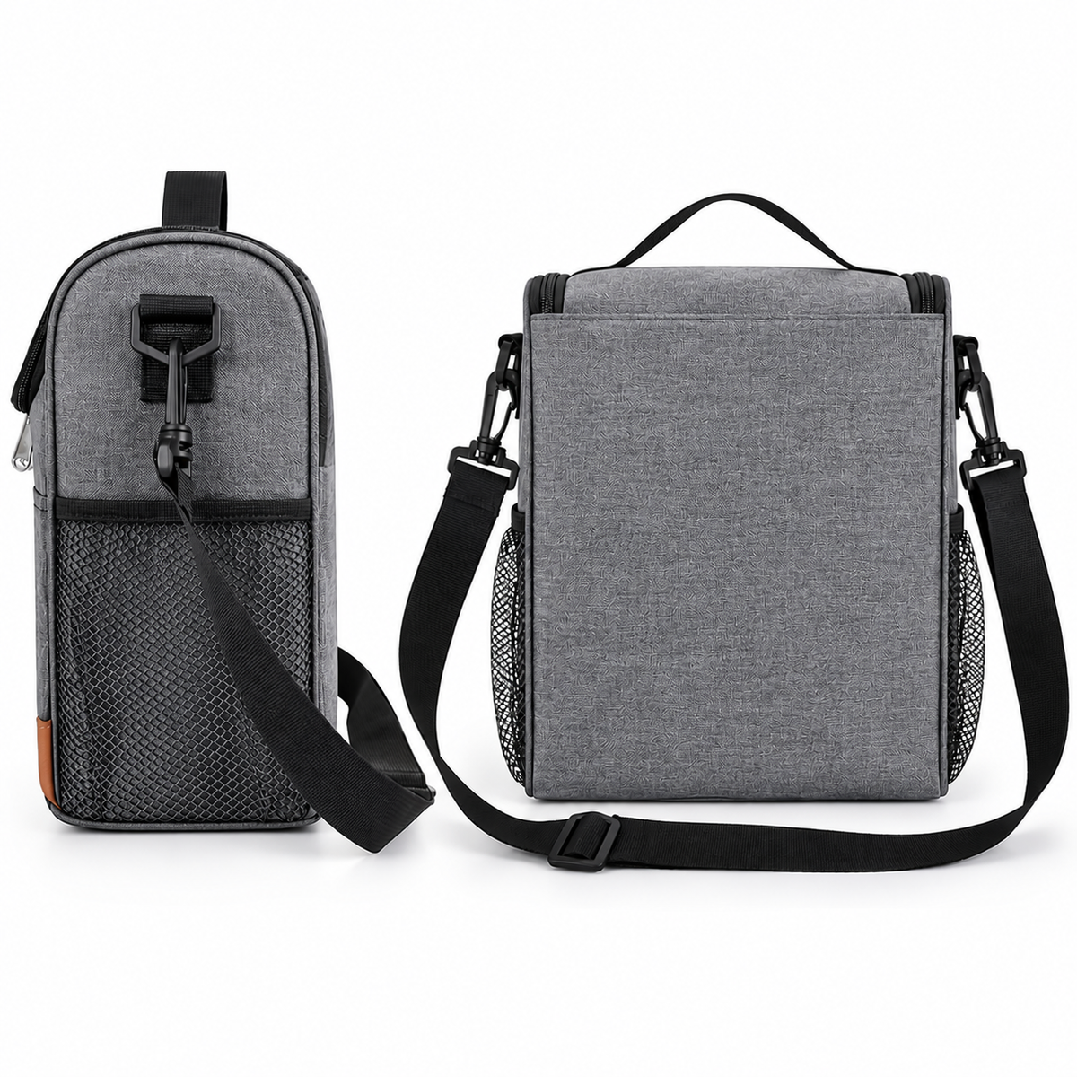 LITH 7L Insulated Lunch Bag – Water-Resistant Oxford Cooler Bag with Shoulder Strap & Mesh Side Pockets