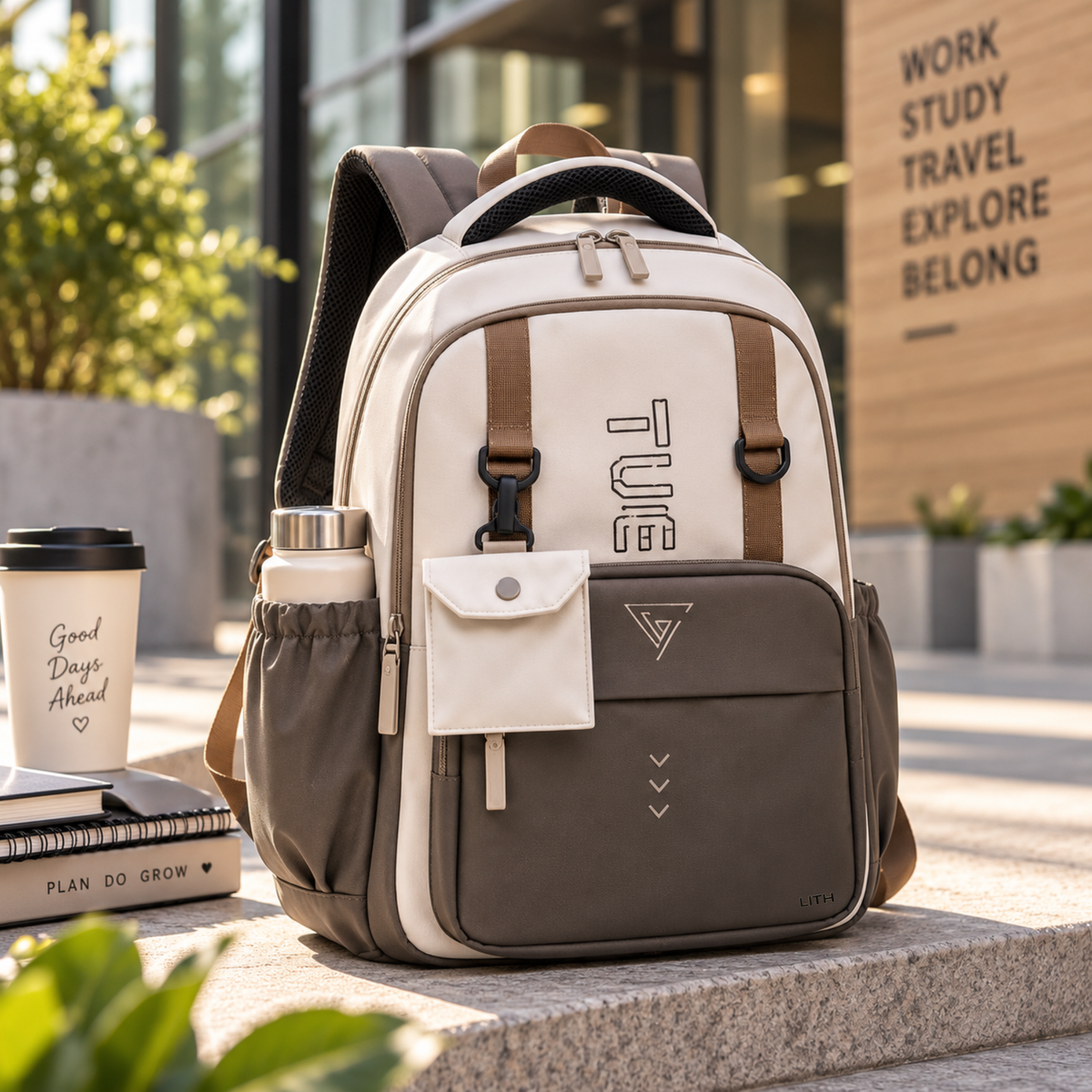 LITH Large Multi-Compartment Backpack – Oxford