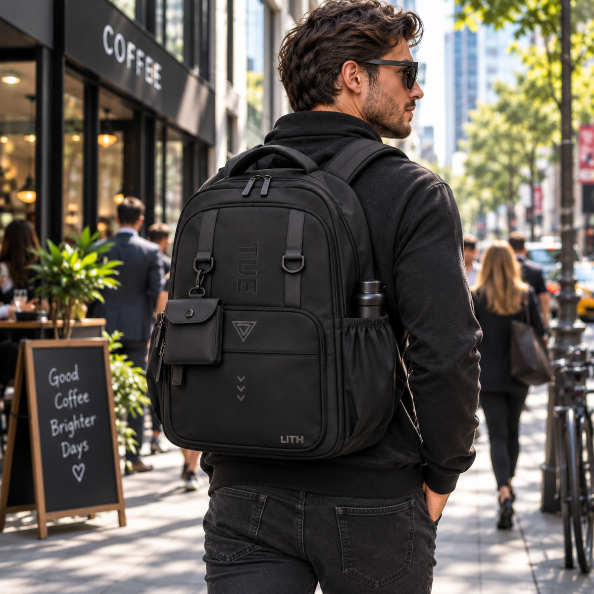 LITH Large Multi-Compartment Backpack – Oxford