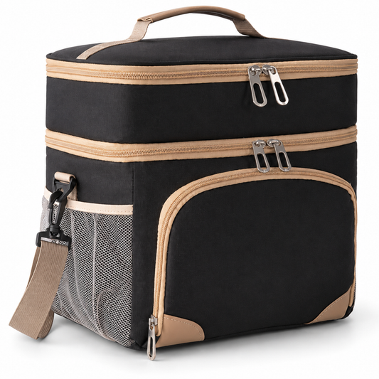 LITH 12.7L Double Layer Insulated Lunch Bag – Large Thermal Cooler with 6mm Insulation