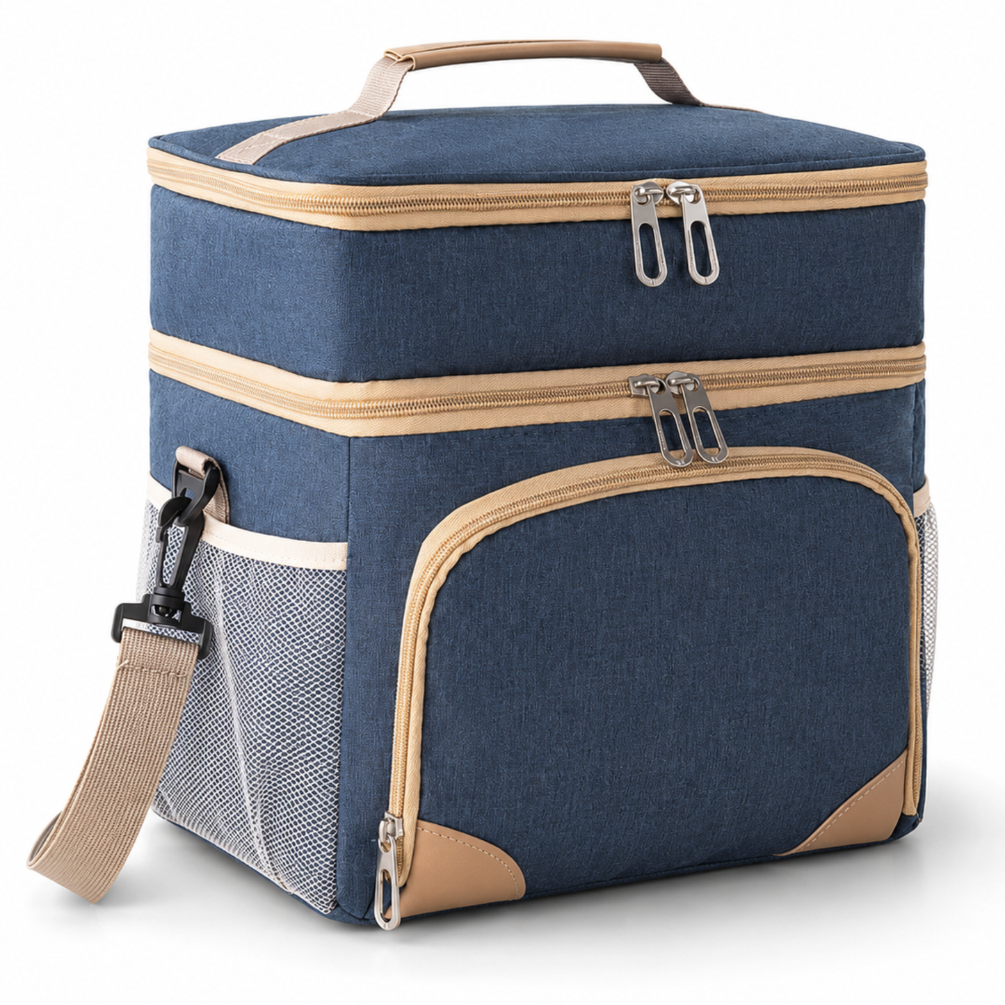 LITH 12.7L Double Layer Insulated Lunch Bag – Large Thermal Cooler with 6mm Insulation