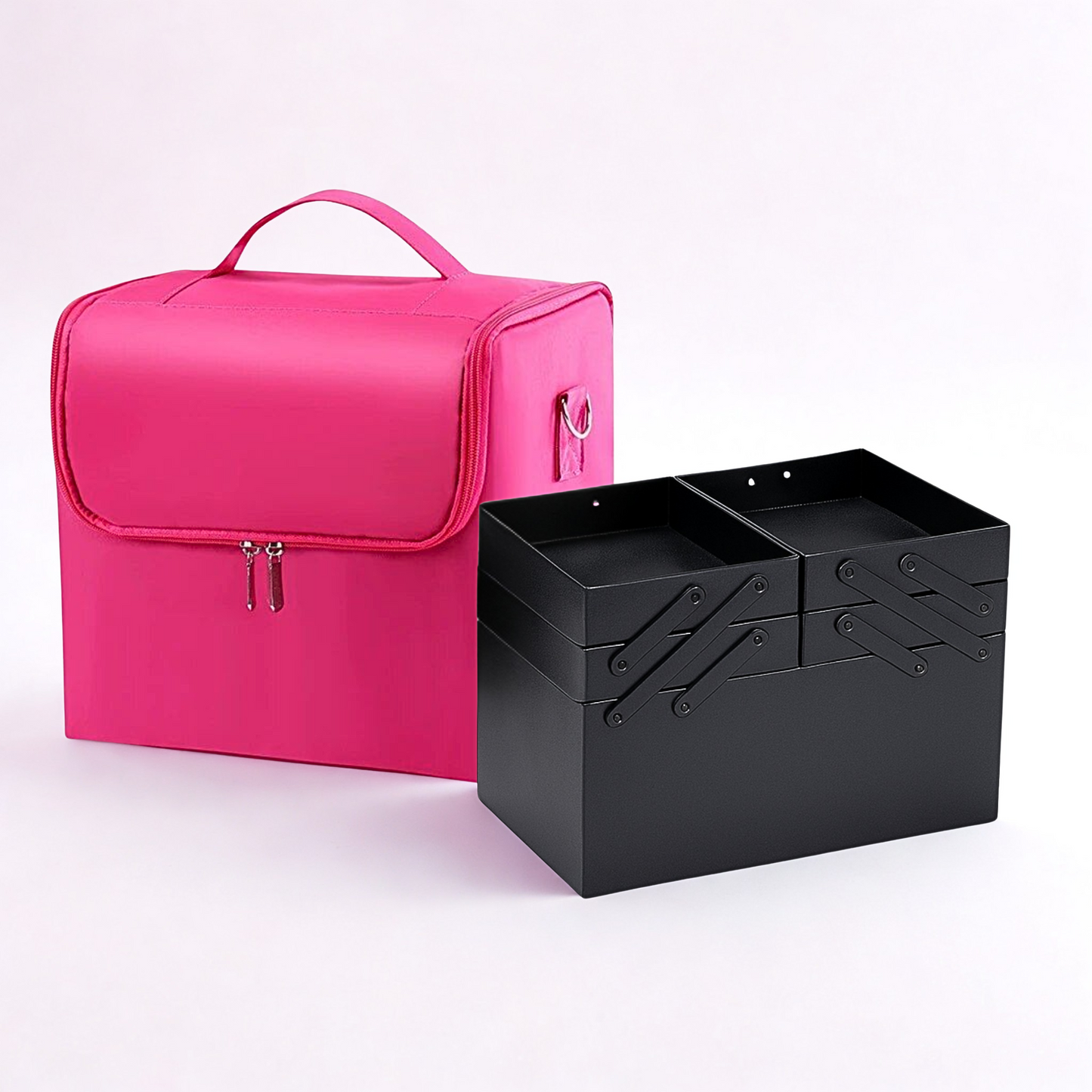 Makeup & Nail Beauty Travel Organizer Case