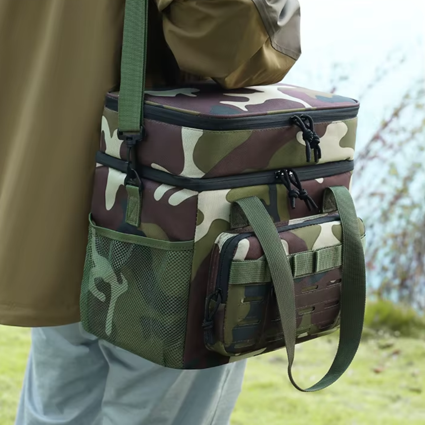 LITH Tactical Double Layer Cooler Bag – Insulated Lunch & Travel Cooler