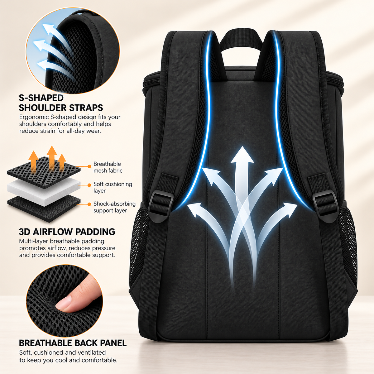 LITH 24L Cooler Backpack – Insulated Lunch & Picnic Day Pack