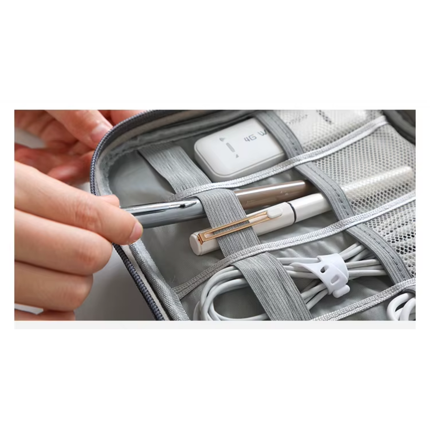 Travel Universal Accessories Organizer Bag – Waterproof Electronics Storage Case for Cables, Chargers & Tech Essentials