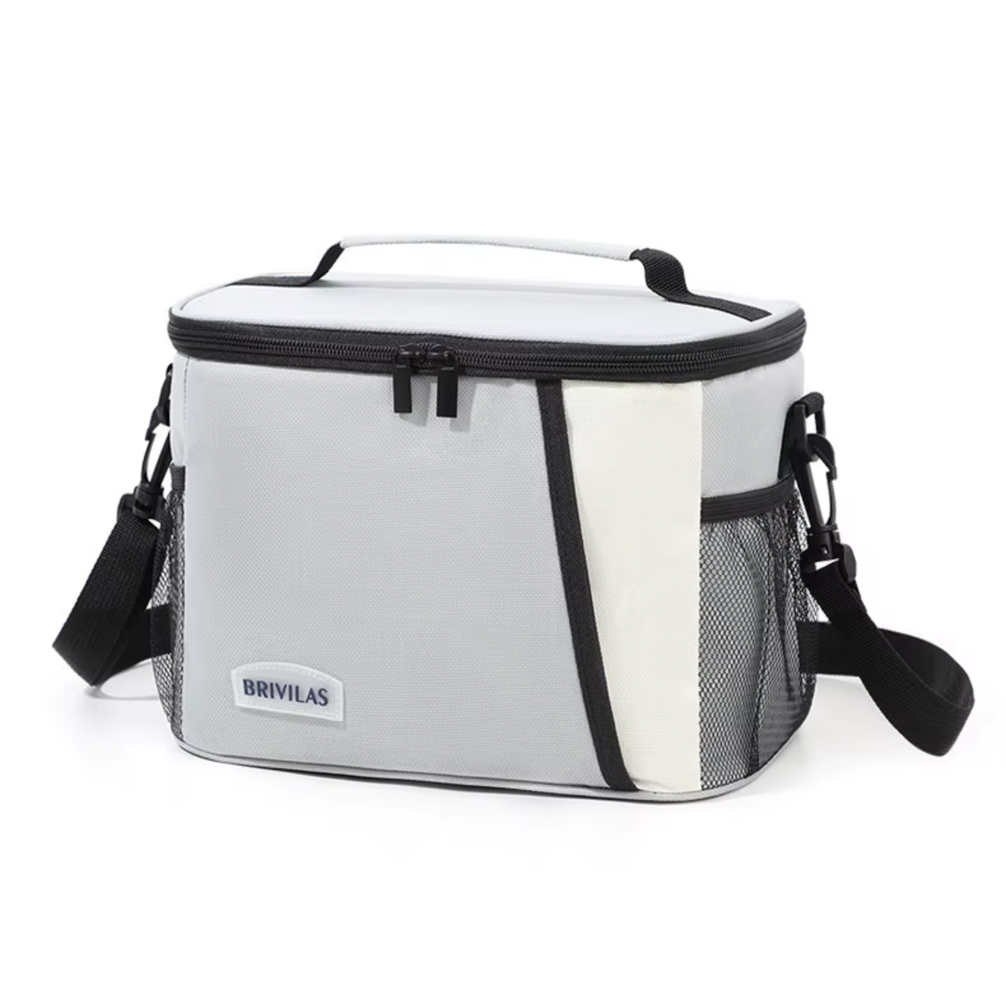 LITH Thermal Stripe Lunch Bag – Insulated Oxford Cooler Tote