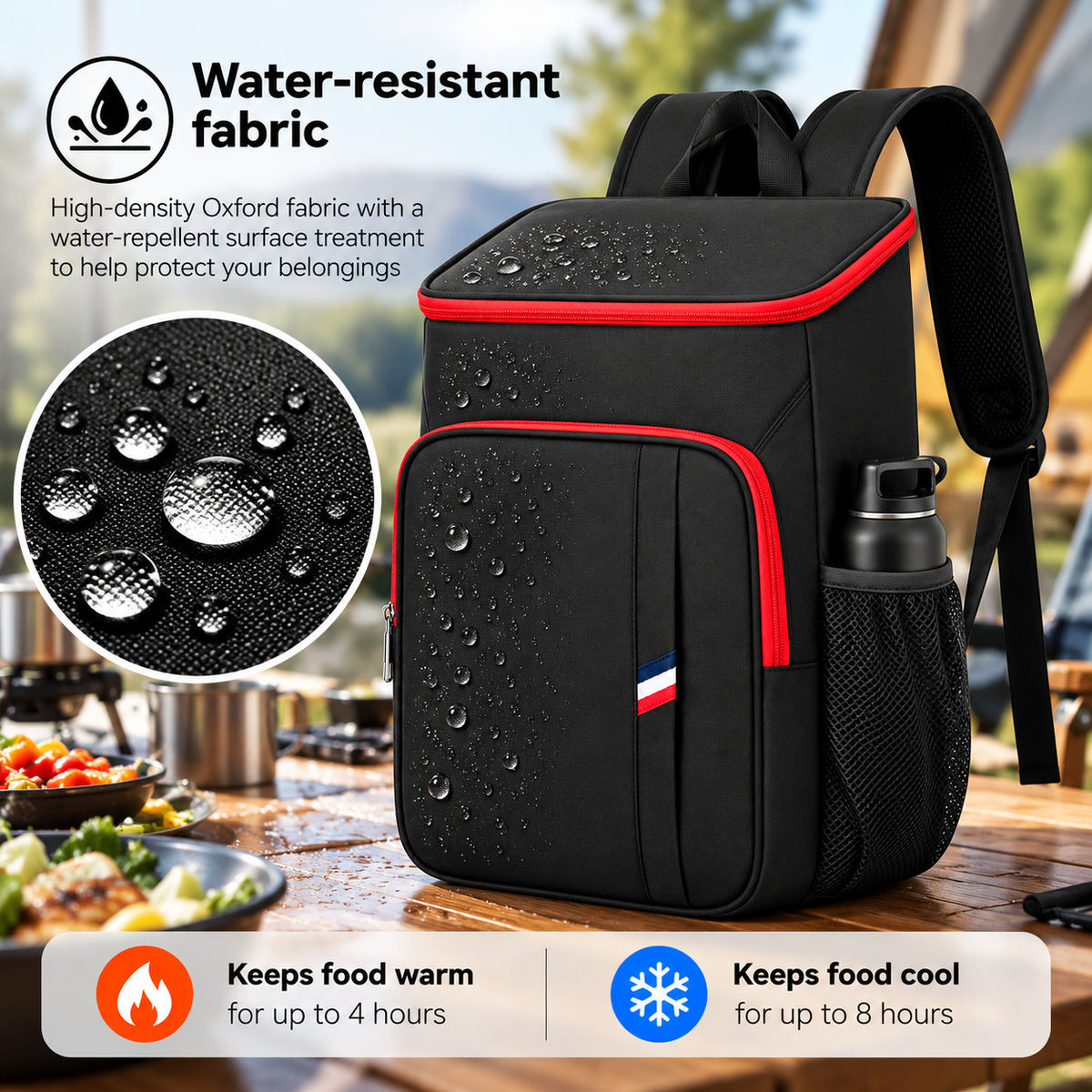 LITH 24L Cooler Backpack – Insulated Lunch & Picnic Day Pack